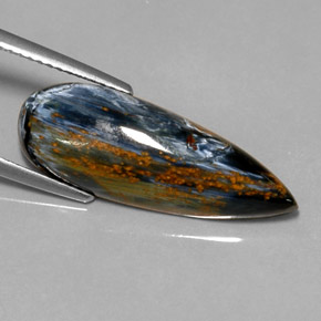 Pietersite Multicolorido Natural 7.08ct, Formato de pêra, Opaco