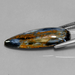 Pietersite Multicolorido Natural 7.08ct, Formato de pêra, Opaco