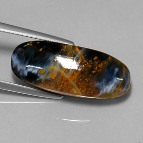 Pietersite Multicolorido Natural 10.81ct, Corte Oval, Opaco