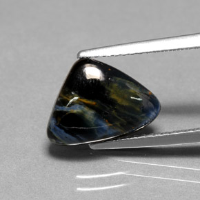 Pietersita multicolorido natural 2,67ct, trillion, opaco
