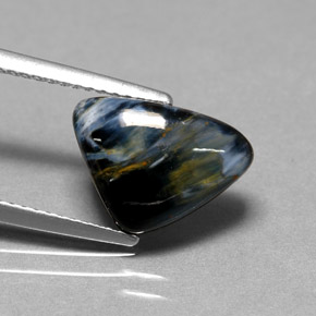 Pietersita multicolorido natural 2,67ct, trillion, opaco