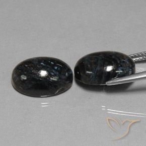 Pedras preciosas de Pietersite Preto natural de 13.21 ct, oval, Opaco