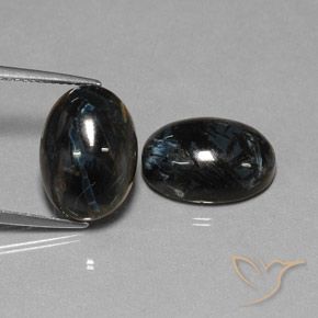 Pedras preciosas de Pietersite Preto natural de 12.68 ct, oval, Opaco