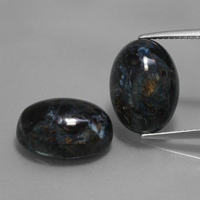 Pedras preciosas de pietersita multicolorido natural de  ct, corte oval, opaco