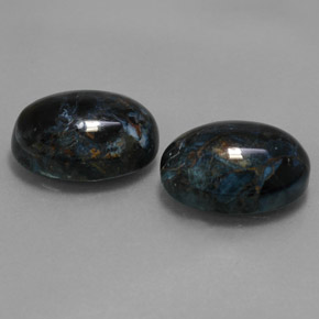 Pedras preciosas de pietersita multicolorido natural de  ct, corte oval, opaco