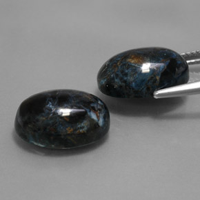 Pedras preciosas de pietersita multicolorido natural de  ct, corte oval, opaco