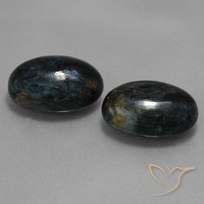 Pedras preciosas de Pietersite Preto natural de 11.78 ct, oval, Opaco