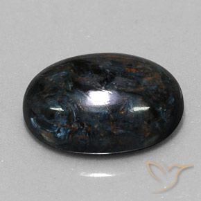 Pietersite Preto Natural 6.05ct, oval, Opaco