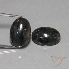 Pedras preciosas de Pietersite Preto natural de 12.81 ct, oval, Opaco