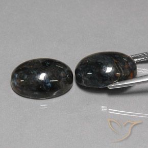 Pedras preciosas de Pietersite Preto natural de 12.81 ct, oval, Opaco