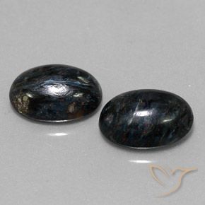 Pedras preciosas de Pietersite Preto natural de 12.08 ct, oval, Opaco
