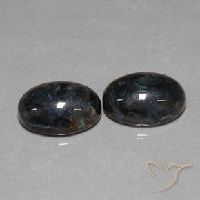 Pedras preciosas de Pietersite Preto natural de 12.68 ct, oval, Opaco