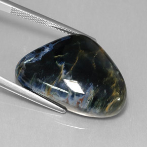 Pietersita multicolorido natural 20,92ct, forma extravagante, opaco