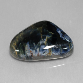 Pietersita multicolorido natural 20,92ct, forma extravagante, opaco