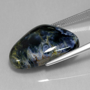 Pietersita multicolorido natural 20,92ct, forma extravagante, opaco