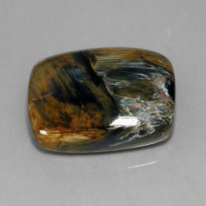Pietersita multicolorido natural 18,44ct, almofada cortada, opaco