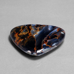 Pietersita multicolorido natural 20,08ct, forma extravagante, opaco