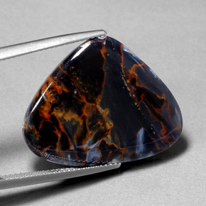 Pietersita multicolorido natural 20,08ct, forma extravagante, opaco