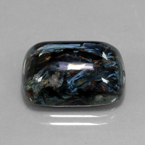 Pietersita multicolorido natural 14,81ct, almofada cortada, opaco