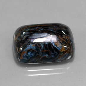 Pietersita multicolorido natural 15,20ct, almofada cortada, opaco
