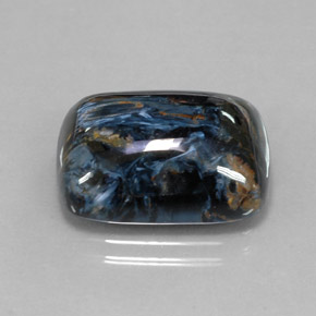 Pietersita multicolorido natural 14,51ct, almofada cortada, opaco