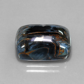 Pietersita multicolorido natural 15,47ct, almofada cortada, opaco