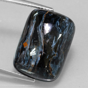 Pietersita multicolorido natural 14,99ct, almofada cortada, opaco