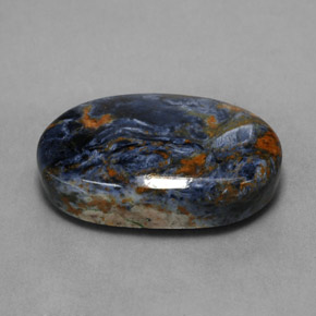 Pietersita multicolorido natural 10,89ct, corte oval, opaco