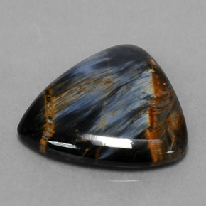 Pietersita multicolorido natural 4,01ct, trillion, opaco