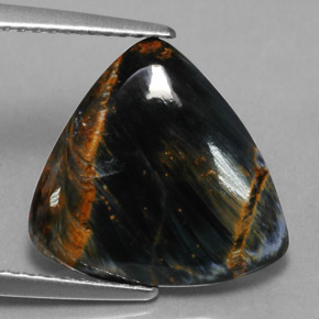 Pietersita multicolorido natural 4,01ct, trillion, opaco