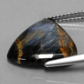 Pietersita multicolorido natural 4,01ct, trillion, opaco