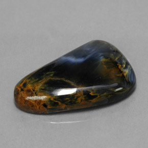 Pietersita multicolorido natural 6,59ct, forma extravagante, opaco