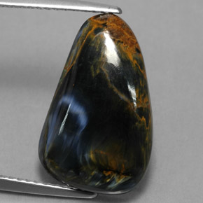 Pietersita multicolorido natural 6,59ct, forma extravagante, opaco