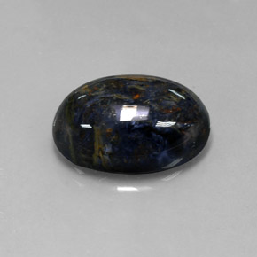Pietersita multicolorido natural 12,85ct, corte oval, opaco