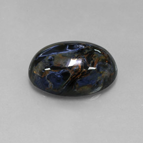 Pietersita multicolorido natural 13,01ct, corte oval, opaco