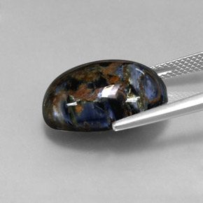 Pietersite Multicolorido Natural 12.85ct, Corte Oval, Opaco