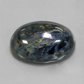 Pietersita multicolorido natural 12,78ct, corte oval, opaco