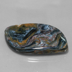 Pietersita multicolorido natural 36,00ct, forma extravagante, opaco