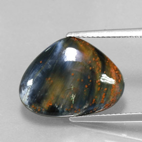 Pietersite Multicolorido Natural 6.86ct, Formato de pêra, Opaco