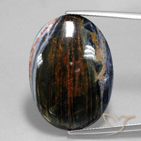 22.47ct Natural Multicolorido Pietersite, oval, Opaco