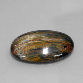 Pietersite Multicolorido Natural 28.90ct, Corte Oval, Opaco