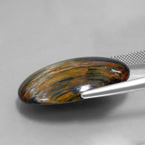 Pietersite Multicolorido Natural 28.90ct, Corte Oval, Opaco