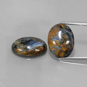 Pedras preciosas de Pietersite Multicolorido natural de  ct, Corte Oval, Opaco