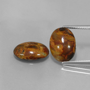 Pedras preciosas de Pietersite Multicolorido natural de  ct, Corte Oval, Opaco