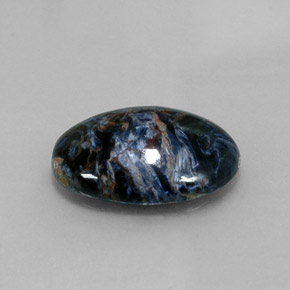 Pietersita multicolorido natural 8,33ct, corte oval, opaco