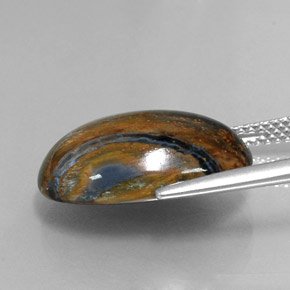 Pietersite Multicolorido Natural 10.13ct, Corte Oval, Opaco