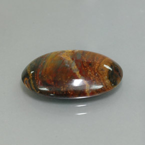 Pietersite Multicolorido Natural 6.54ct, Corte Oval, Opaco