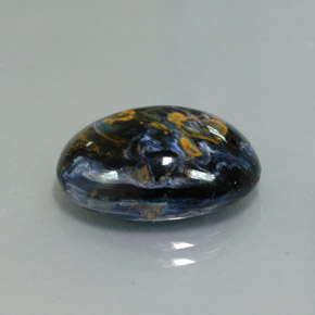Pietersita multicolorido natural 9,96ct, corte oval, opaco