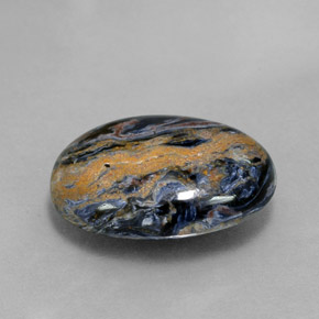 Pietersita multicolorido natural 8,32ct, corte oval, opaco