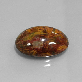 Pietersite Multicolorido Natural 9.80ct, Corte Oval, Opaco